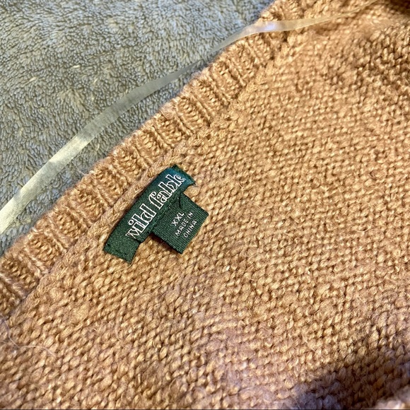 Wild Fable | Cropped Ruffle Pullover Knit Sweater | Dusty Rose | Size XXL - Picture 7 of 10